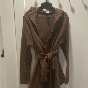 Buffalo David Bitton Textured Brown Sweater